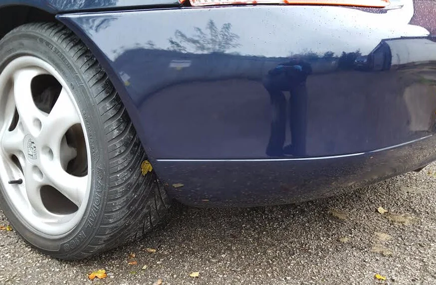 Rear bumper after repair